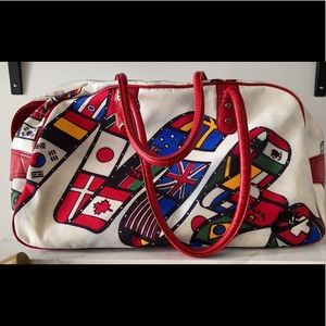 Nike Bag duffle bag remade from 1984 Olympic T-shirts.